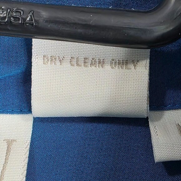 Womens 2 Piece C.W. Blue 100% Silk Button Up Shirt & Elastic Waist Pants Set M - Picture 3 of 14